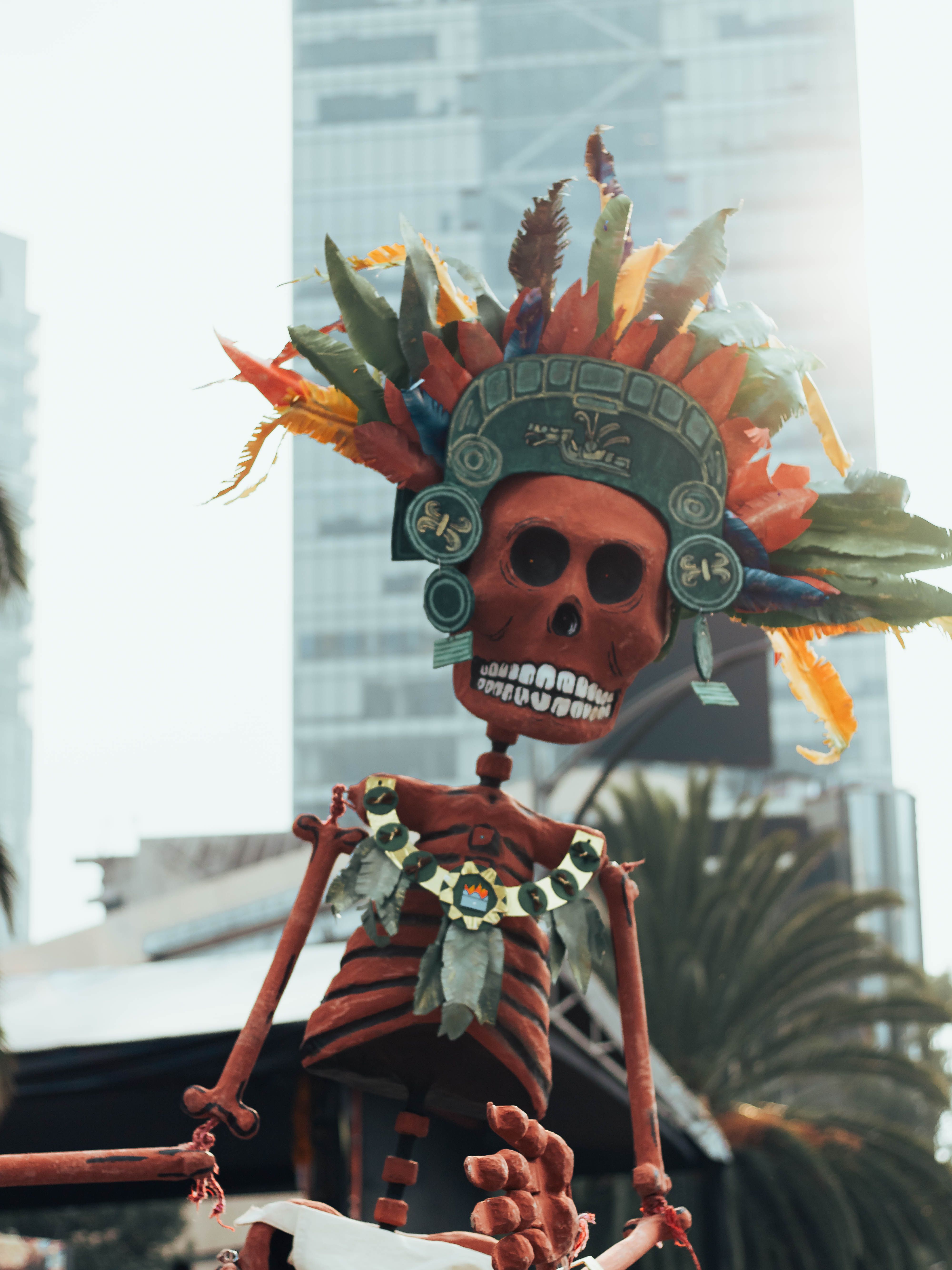 Vibrant Day of the Dead Catrina in CDMX · Free Stock Photo
