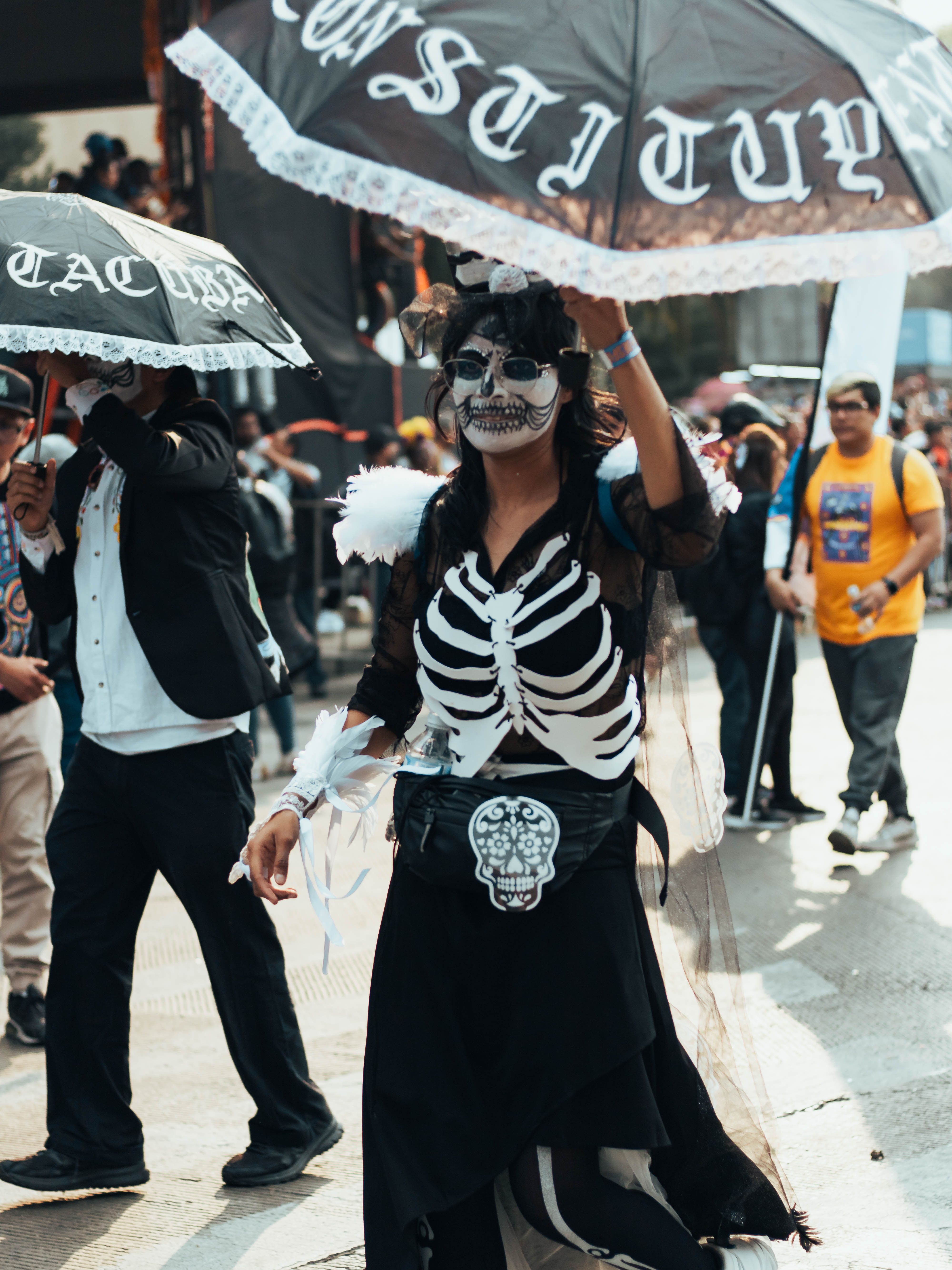 Vibrant Day of the Dead Parade in Mexico City · Free Stock Photo