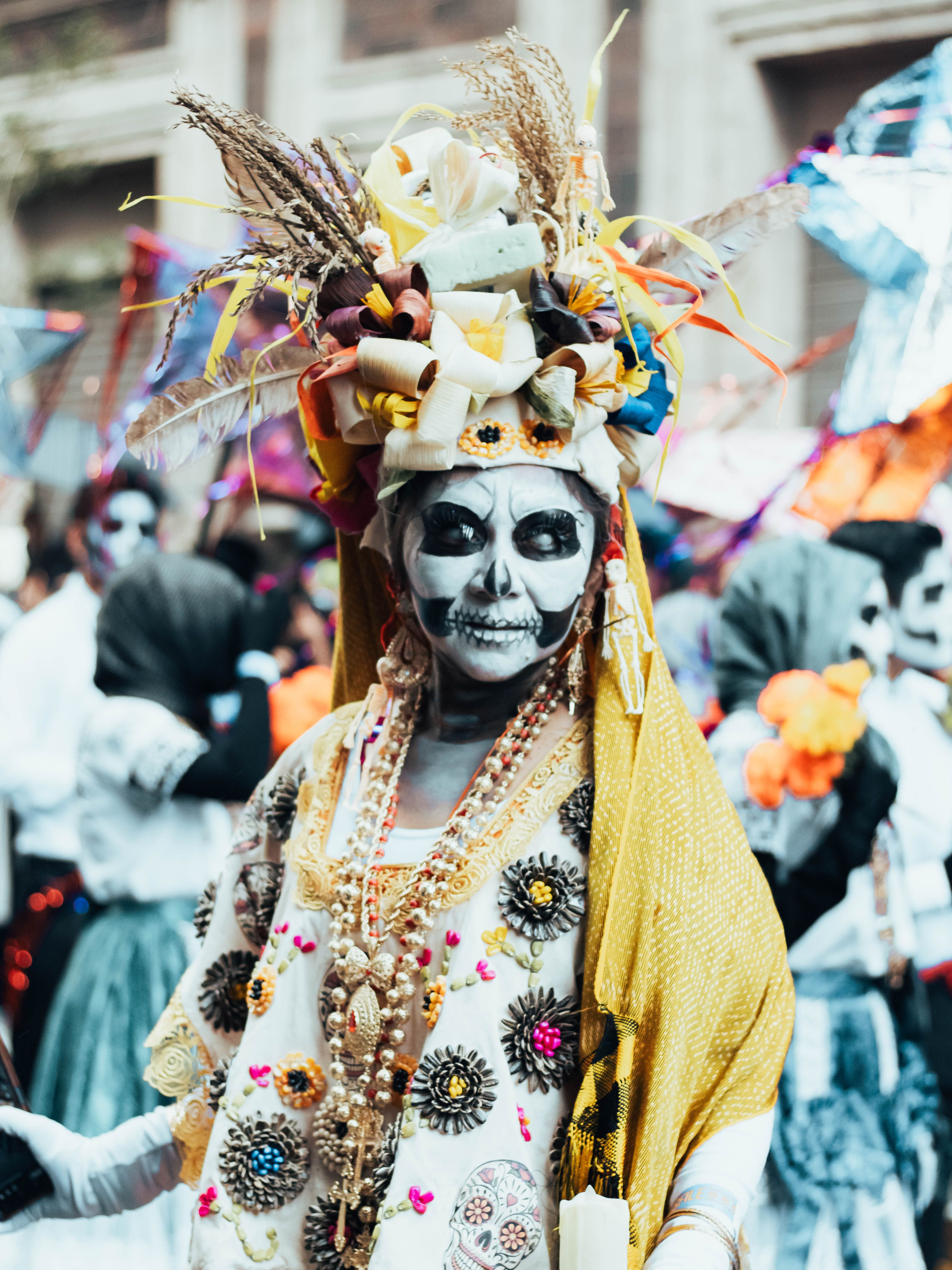 Vibrant Day of the Dead Celebration in Mexico City · Free Stock Photo