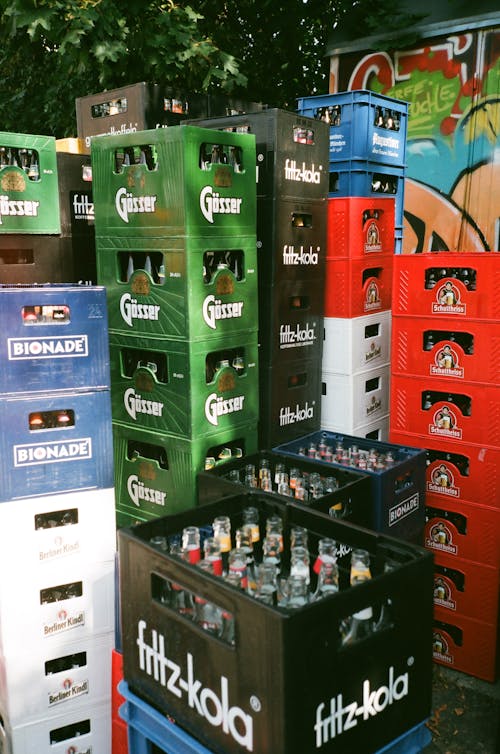 Crates With Empty Bottles