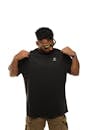 Man in Black T-Shirt with Sunglasses Inspection