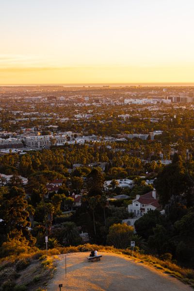 California skyline near Arcadia