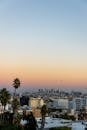 Dramatic Los Angeles Skyline at Sunset