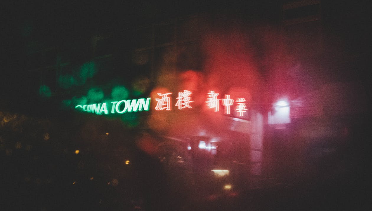 Blur China Town Signage · Free Stock Photo