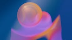 Colorful Abstract Neon Orb Art Background