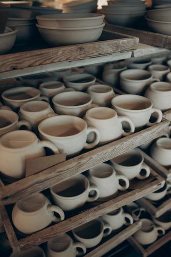 Glazed ceramic bowls, photo by Irina Novikova on Pexels