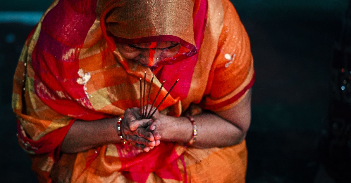 Woman Ritual Woman in Traditional Attire Performing Ritual · Free Stock Photo
