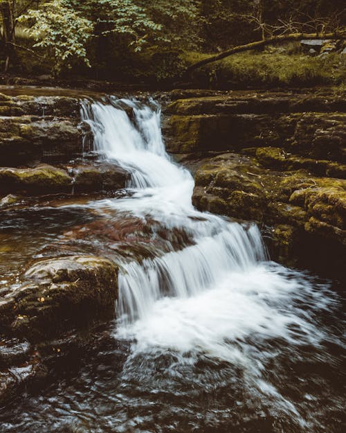 Wasserfälle Im Nahaufnahmefoto