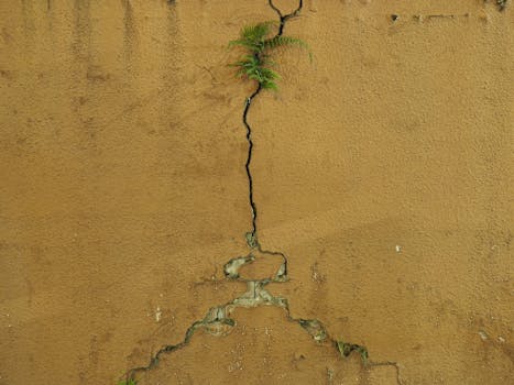 两个人坐在桌前认真交谈，中间有一道浅浅的裂痕正在弥合