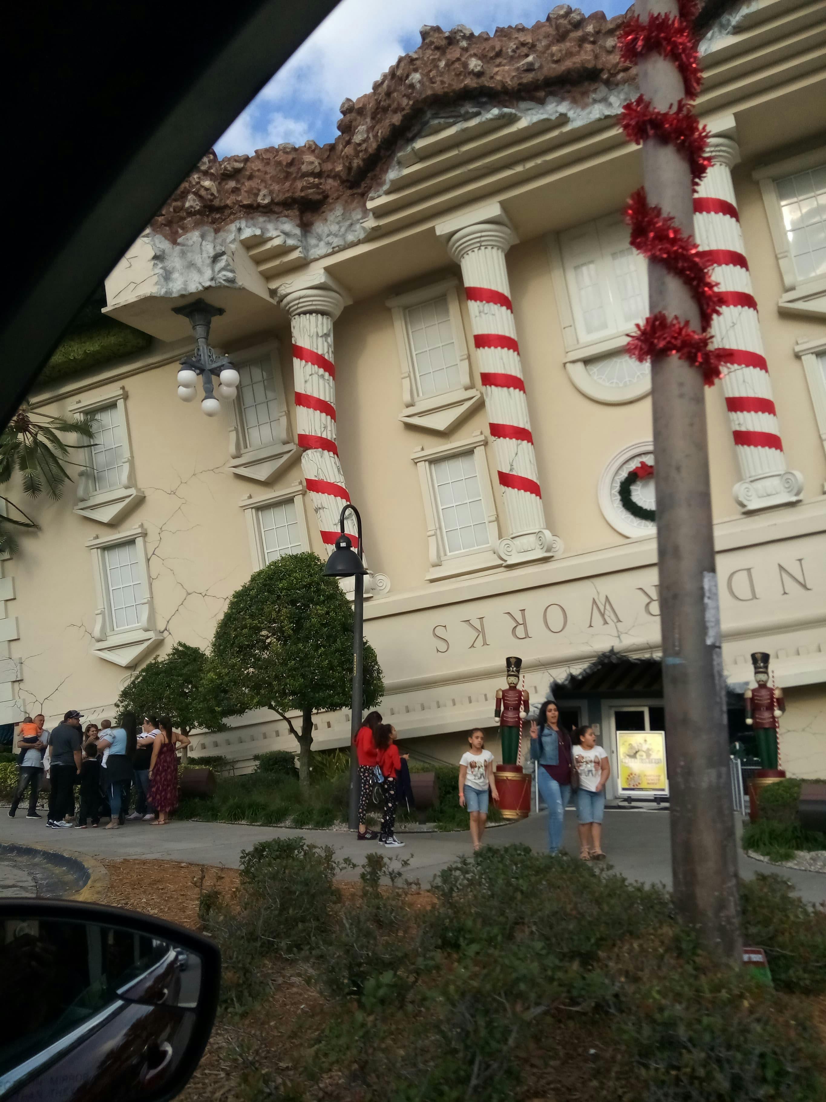 Scenic small town by a river at sunset