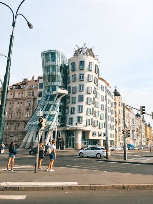 Group of People Standing in Front of Building