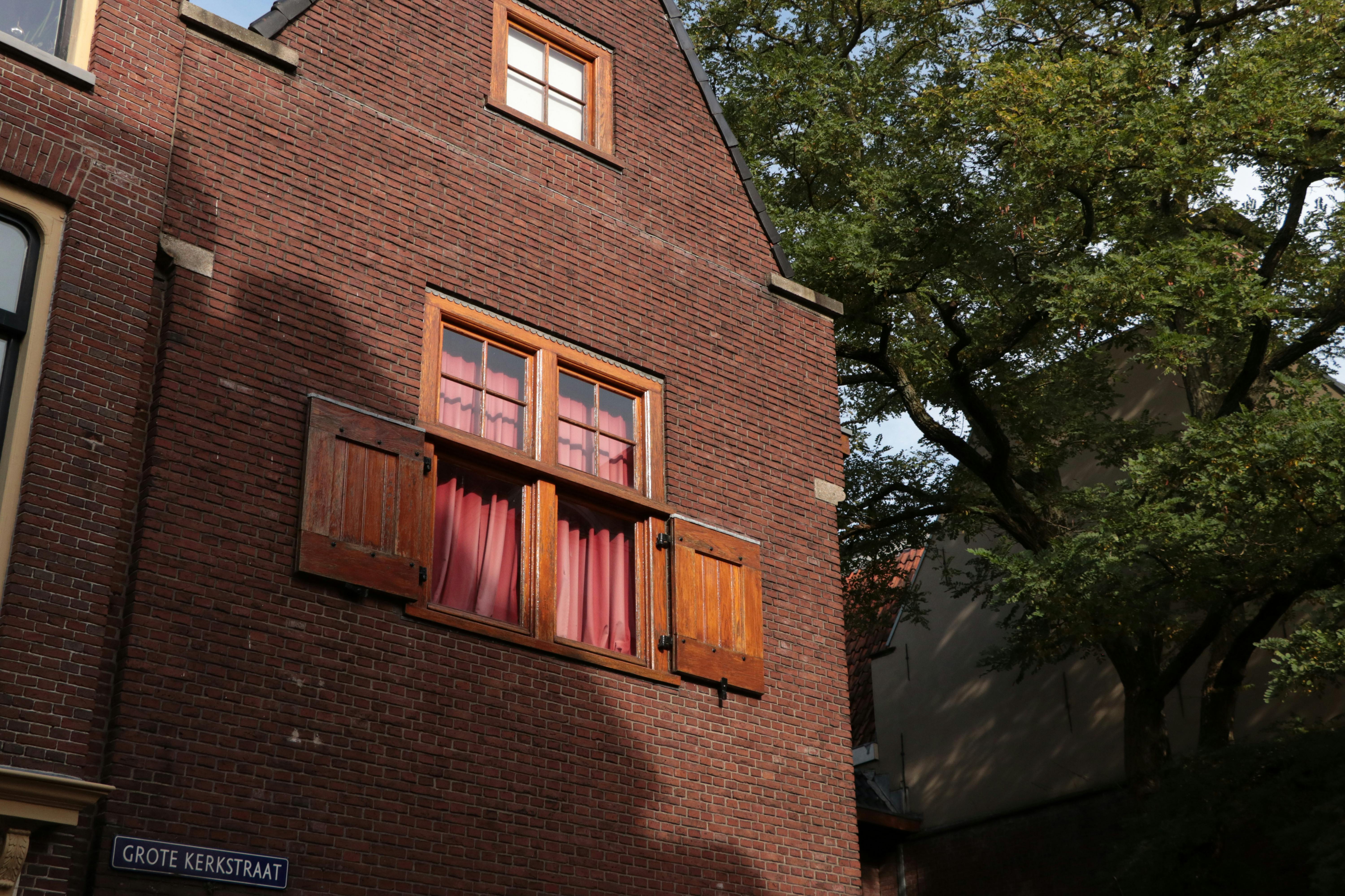 charming brick building in leeuwarden