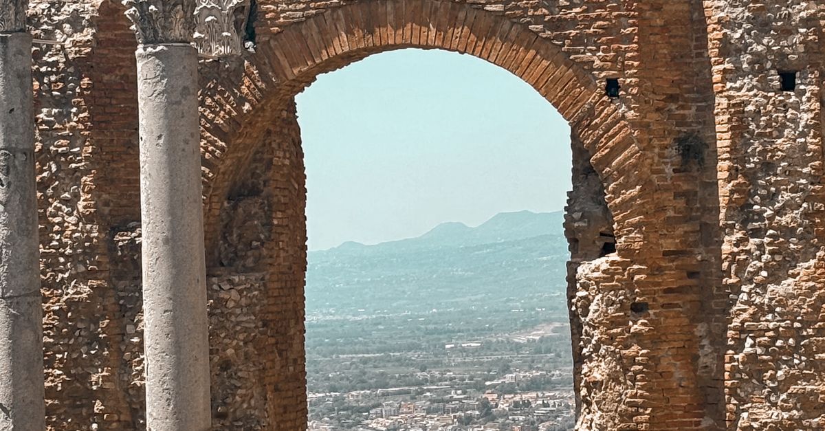 Ancient Roman Ruins Overlooking Scenic Coastline · Free Stock Photo