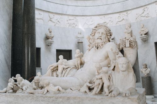 Free Stunning marble sculptures in Vatican City showcasing ancient artistry and history. Stock Photo