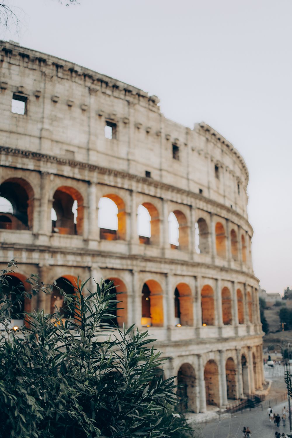 Colosseum at Dusk in Rome, Italy · Free Stock Photo