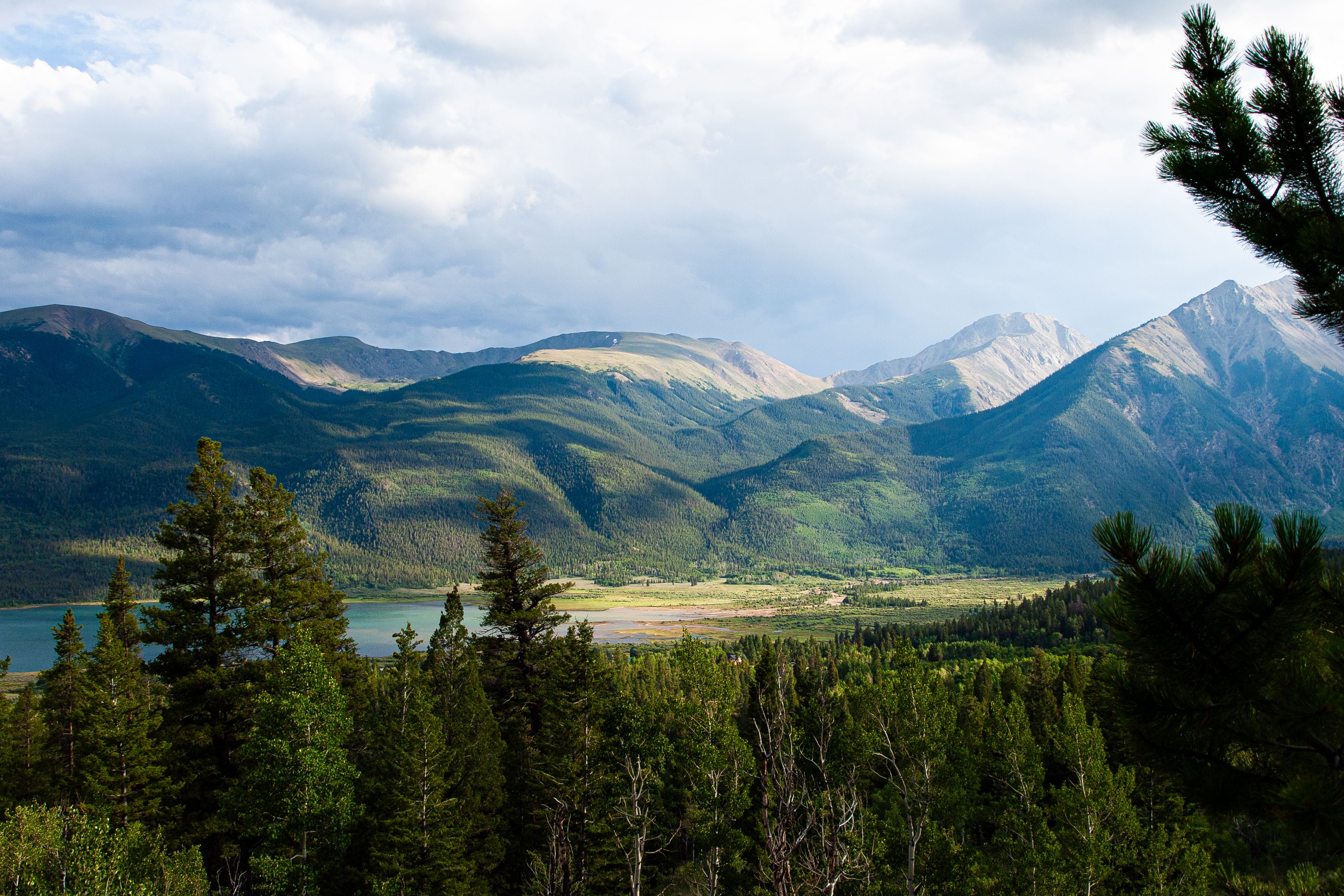 The Twin Lakes above Chicago Basin in the Weminuche Wilderness