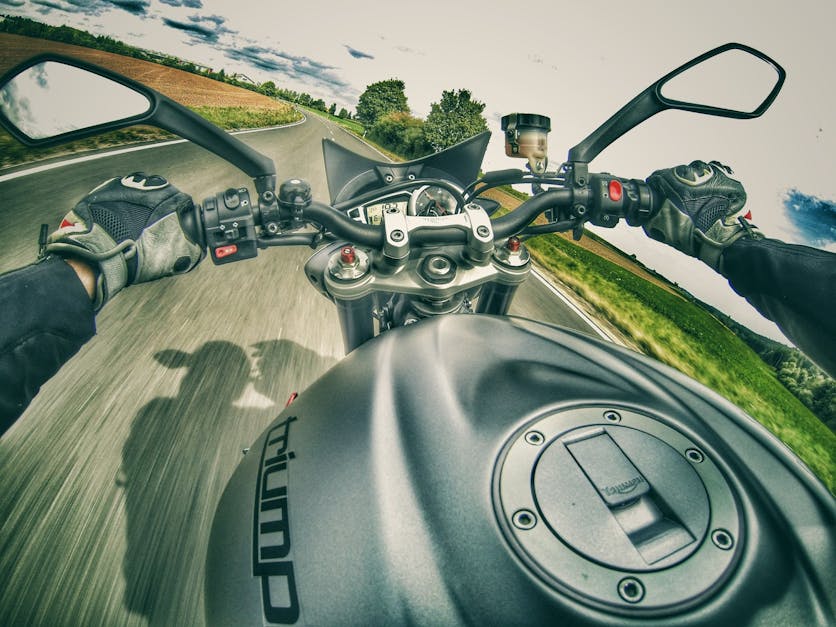 Free stock photo of country road, high speed, motorbike