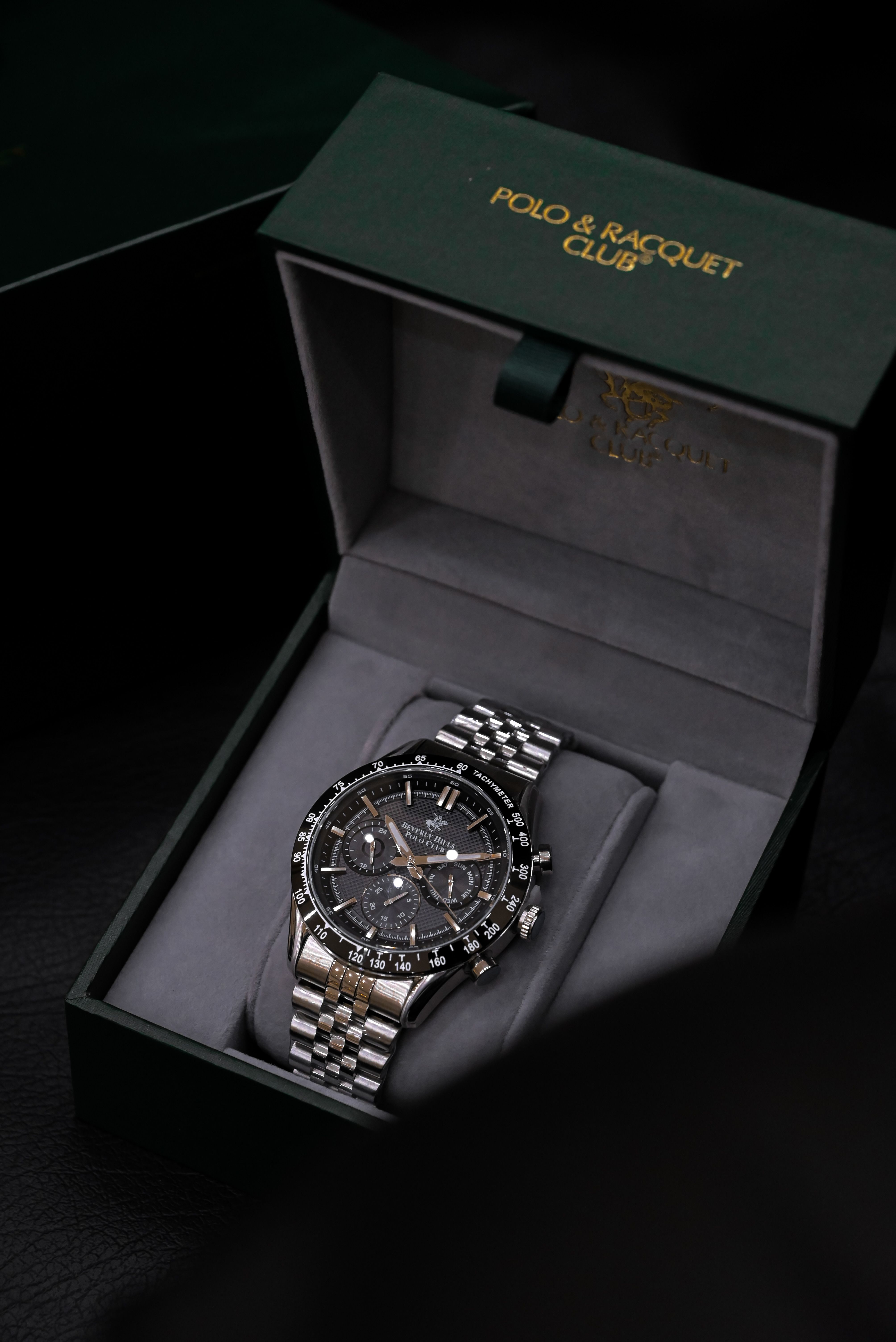 Coffret cadeau premium pour homme, montre dans son écrin