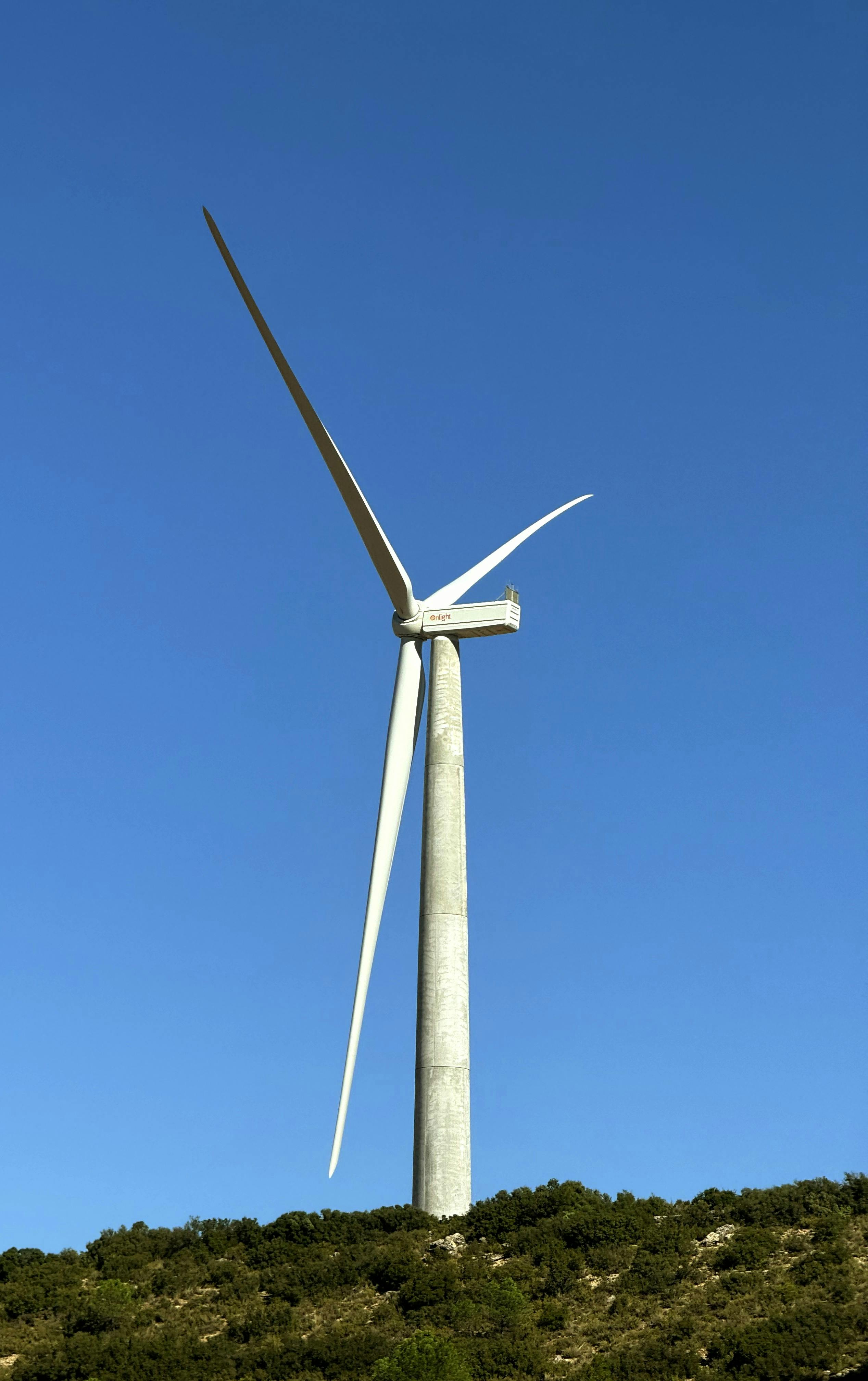 Wind turbine in Spanish landscape