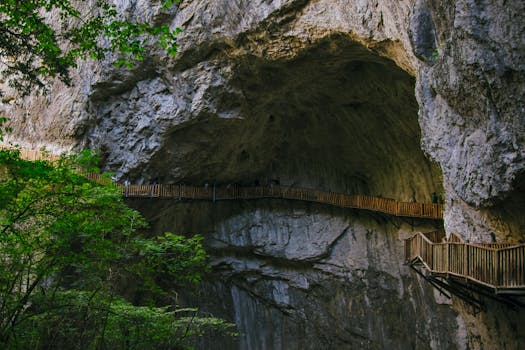 Experience the breathtaking views of Horma Canyon's wooden pathway in Kastamonu, Türkiye.
