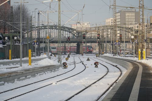 Foto stok gratis bahnhof, kereta api, munchen