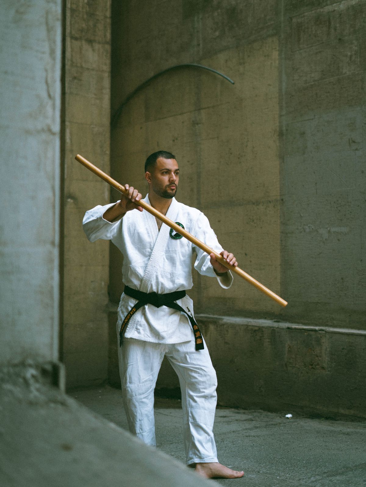 Kobudo traditional weapons training