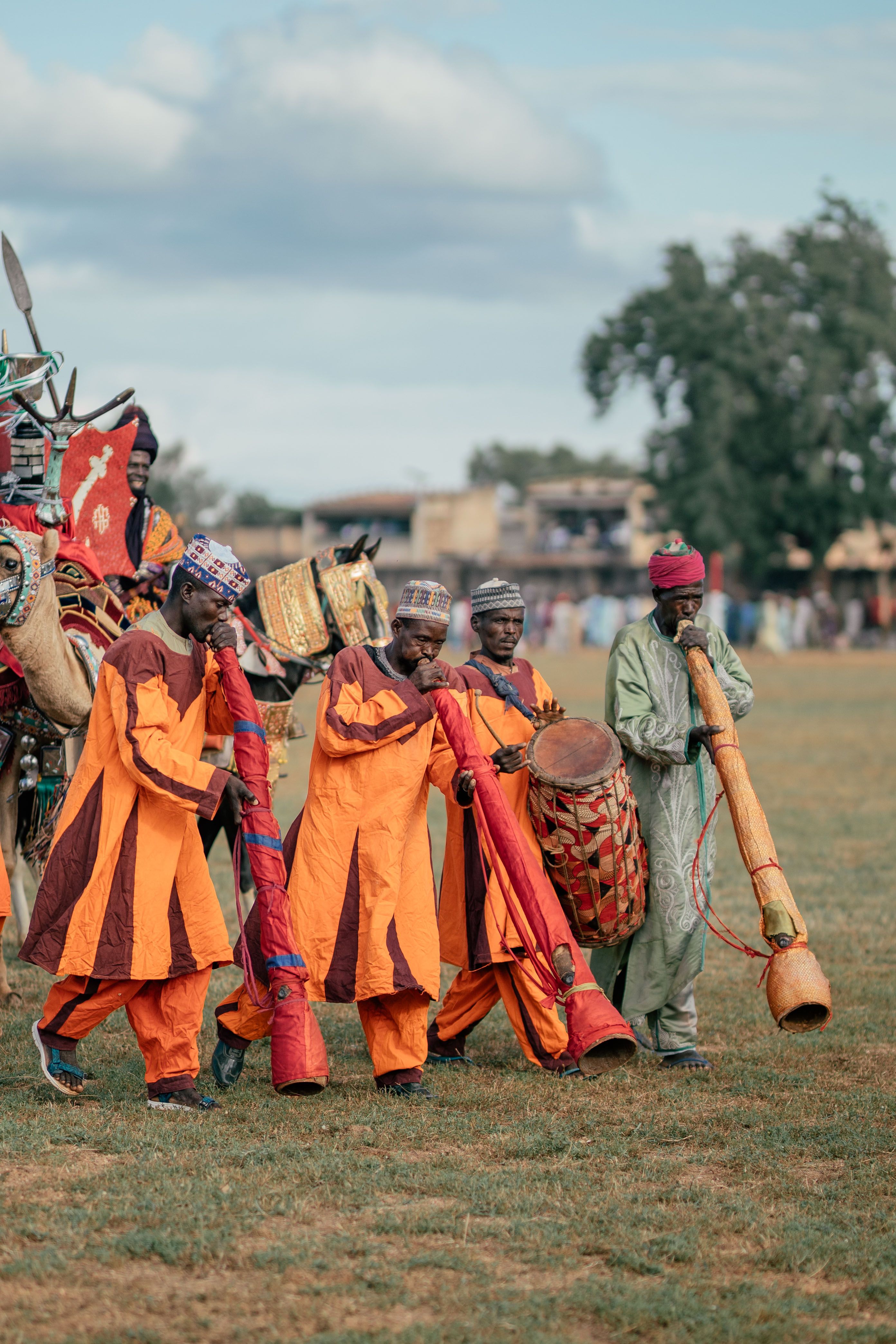 Traditional African Musicians Performing Outdoors · Free Stock Photo