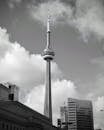 Iconic CN Tower Against Dramatic Sky
