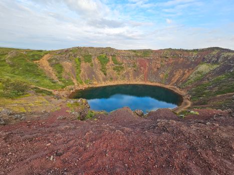Volcano crater hike at dawn — Easter Island