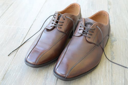 Free Pair of Brown Dress Shoes Stock Photo