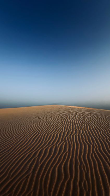Golden Sand Dunes under a Clear Blue Sky · Free Stock Photo