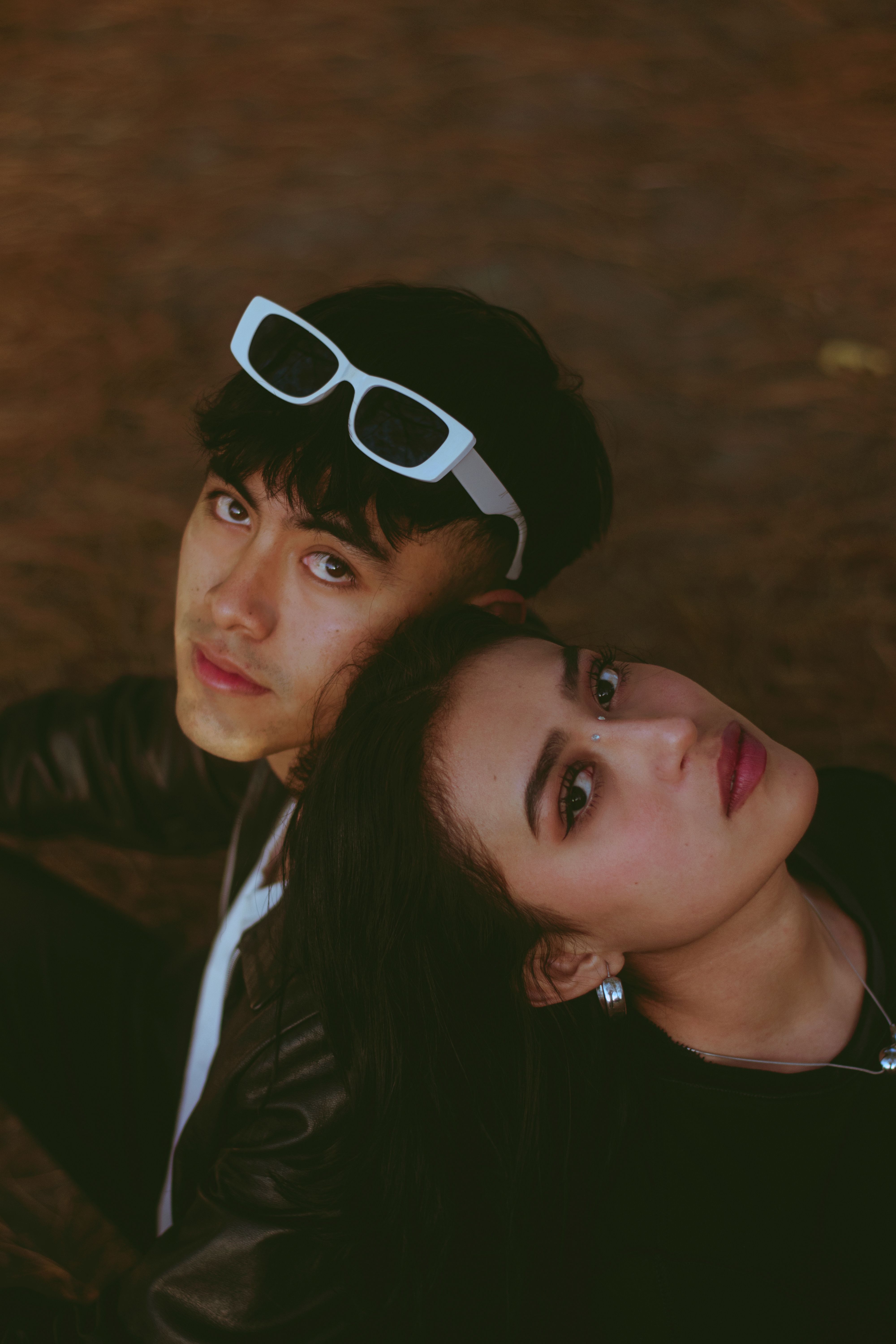 Key art: two leads in close portrait — photo by César O'neill on Pexels