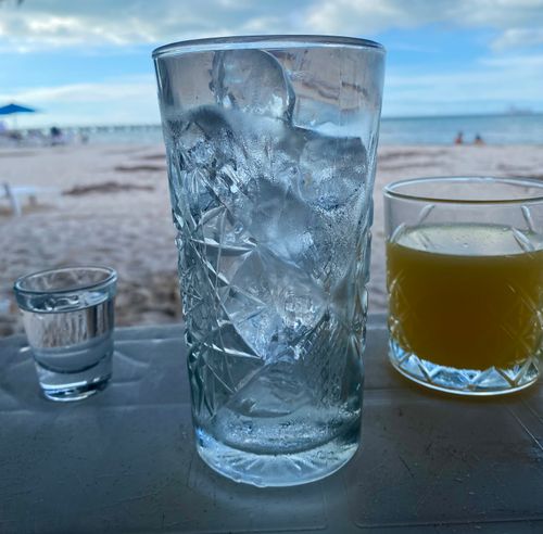 Free Beachside drinks Stock Photo