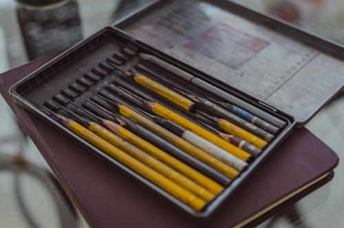 Ingyenes stockfotó alkotói kellékek, ceruza, ceruzák témában