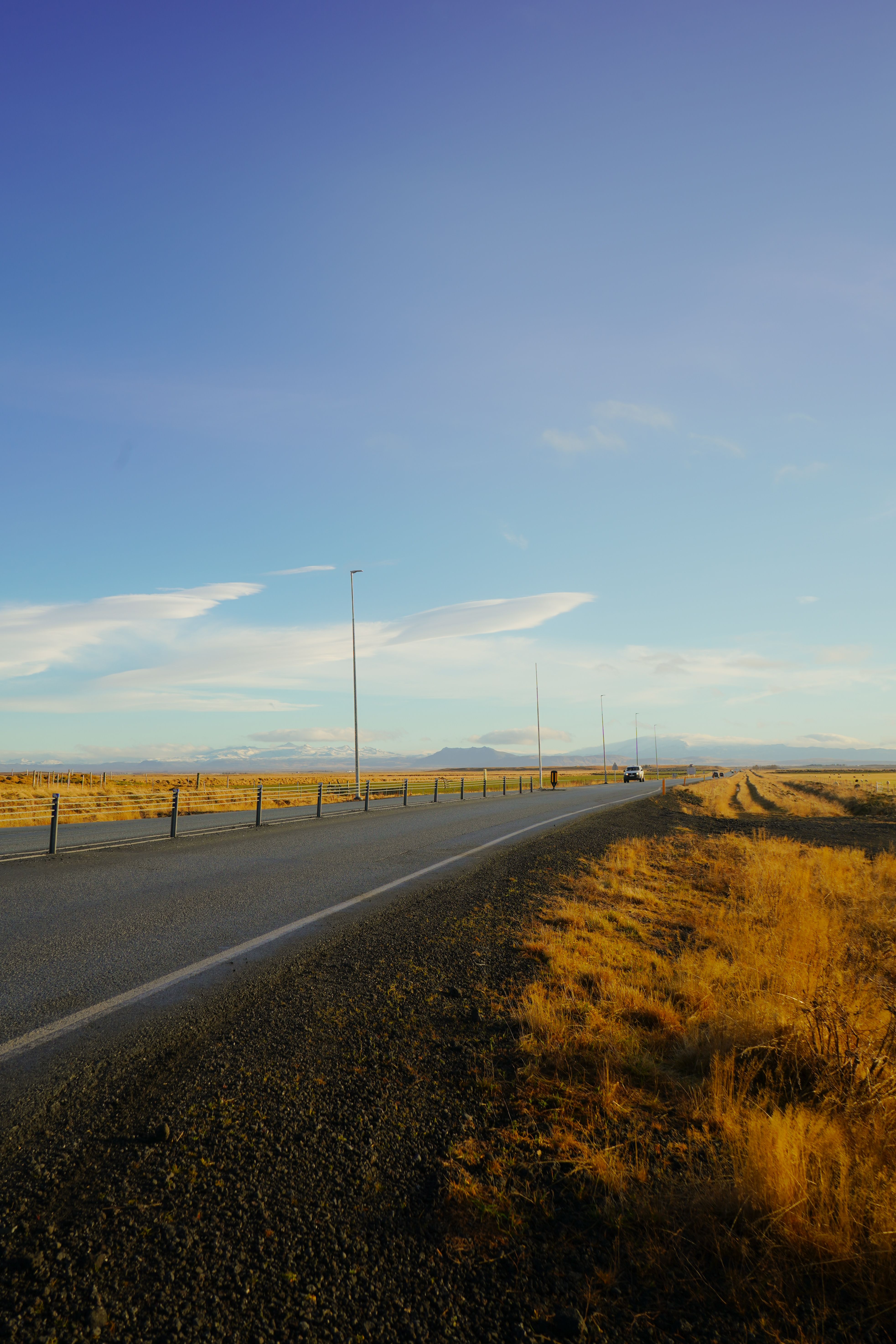 Scenic Open Road Under Clear Blue Sky · Free Stock Photo