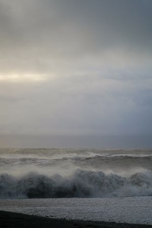 Ocean waves under a stormy sky by Swapnil Sharma on Pexels