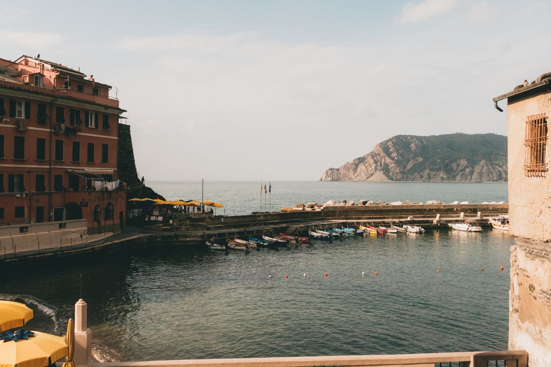 Scenic View of Italian Coastal Village Harbor · Free Stock Photo