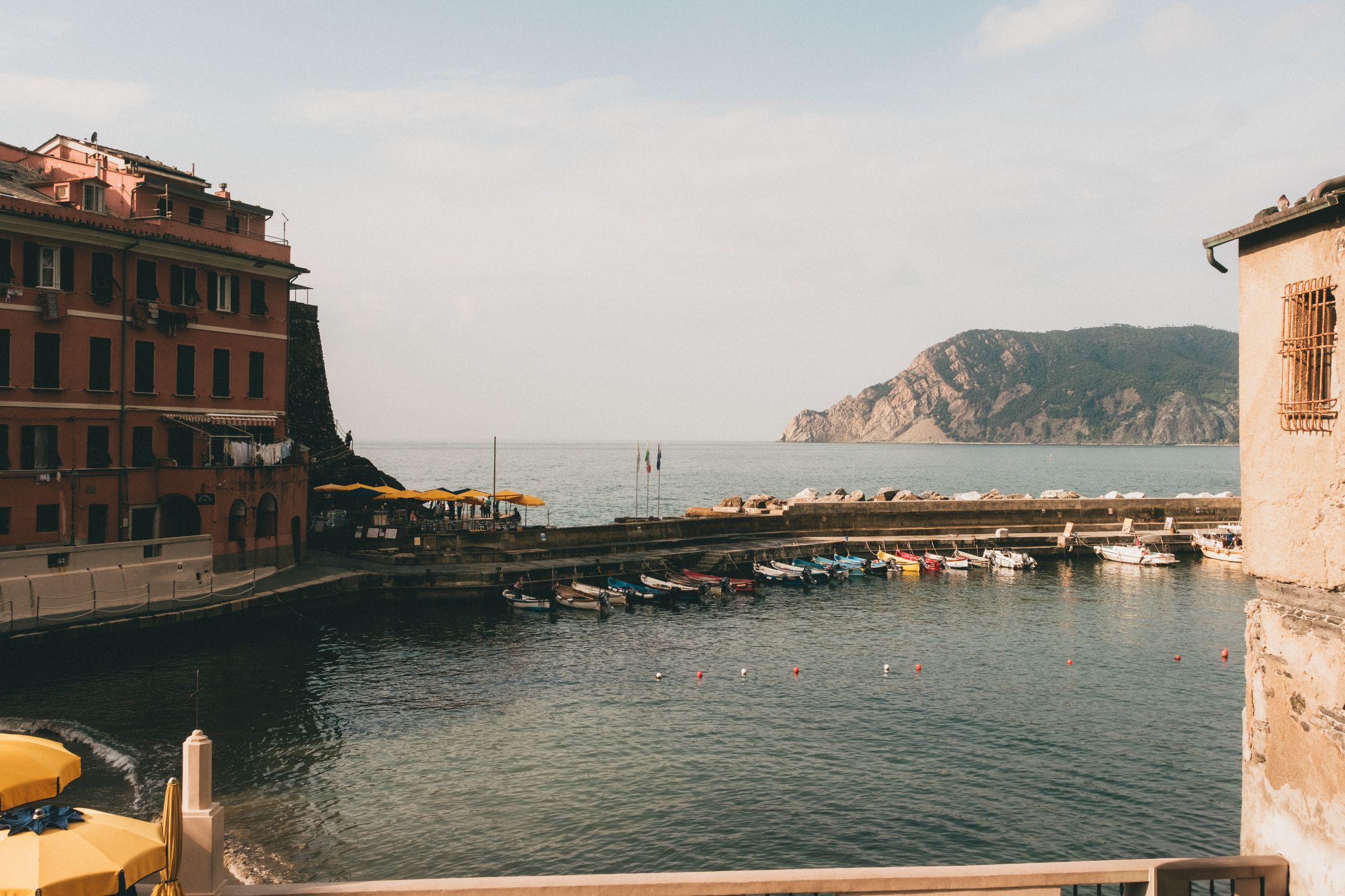 Scenic View of Italian Coastal Village Harbor · Free Stock Photo
