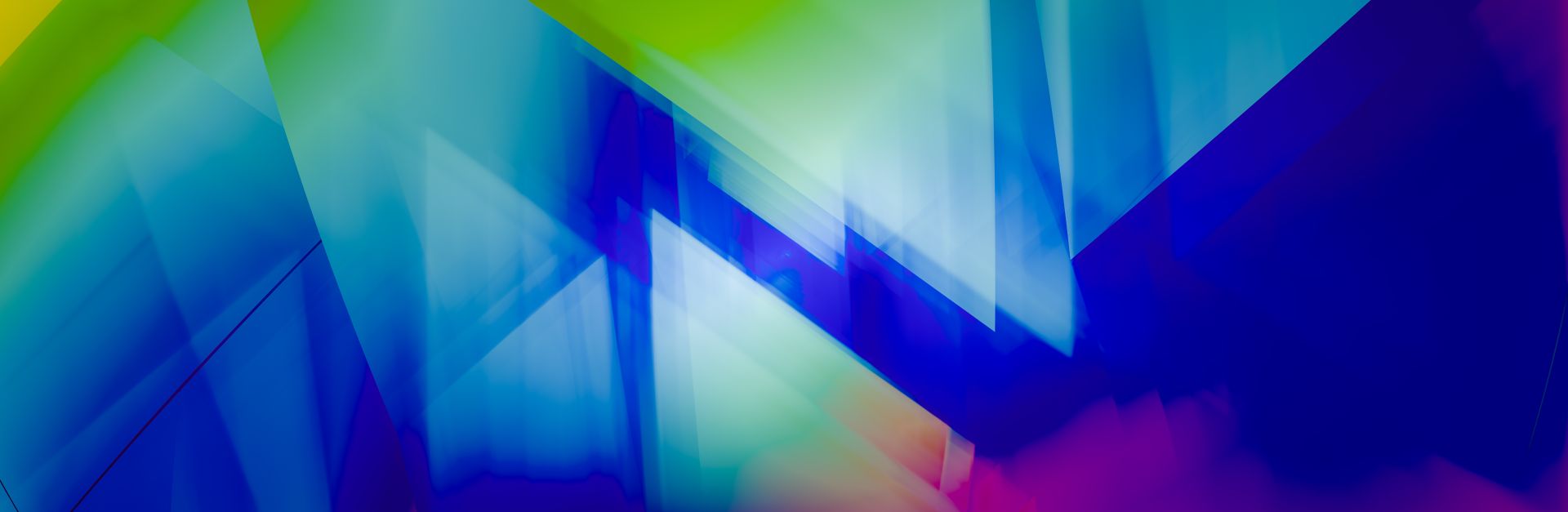 Bright geometric abstract art with neon colors in a digital style.