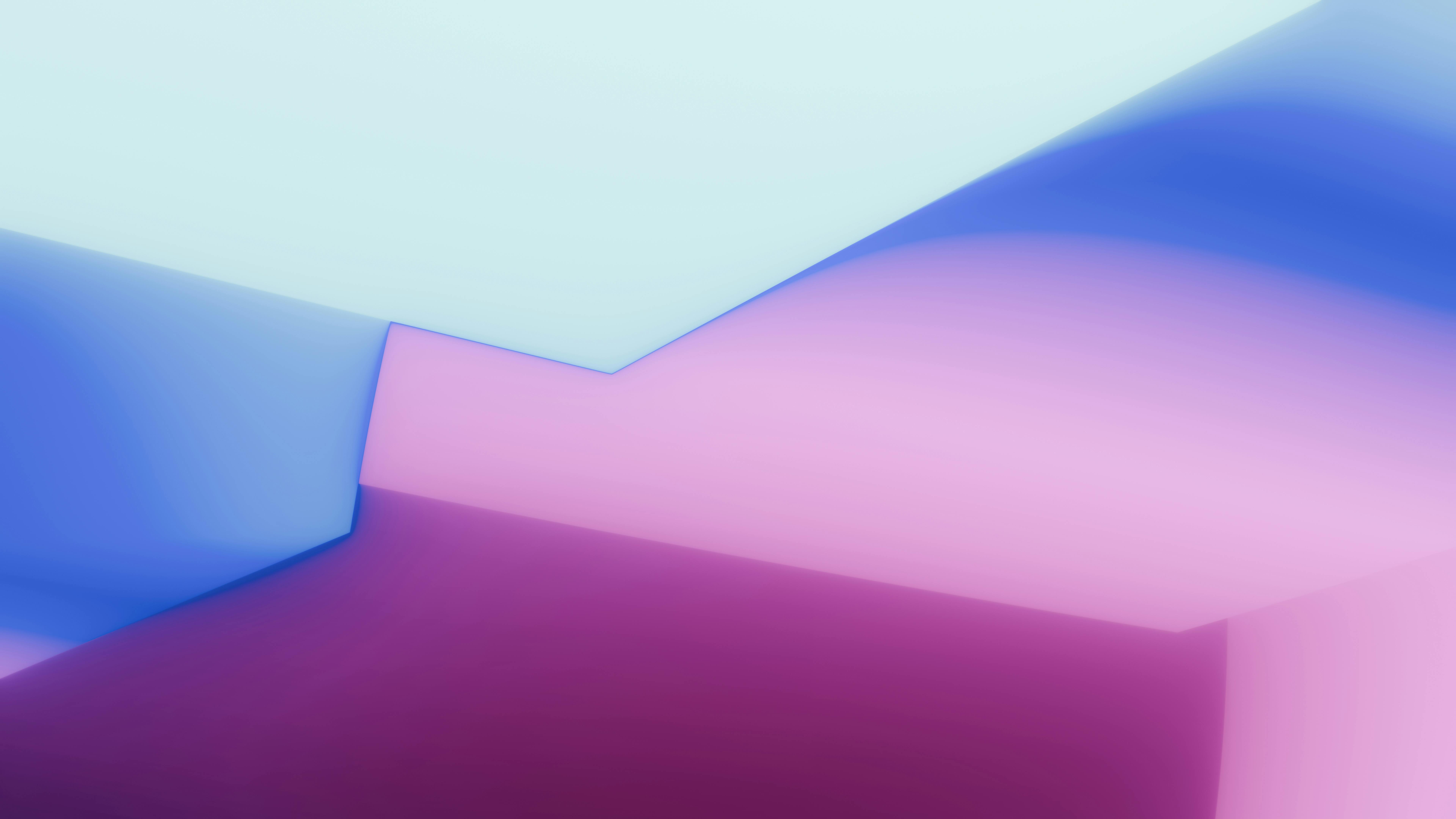 Gratis Levende abstrakt neongradient med 3D-former og kurver. Arkivbilde