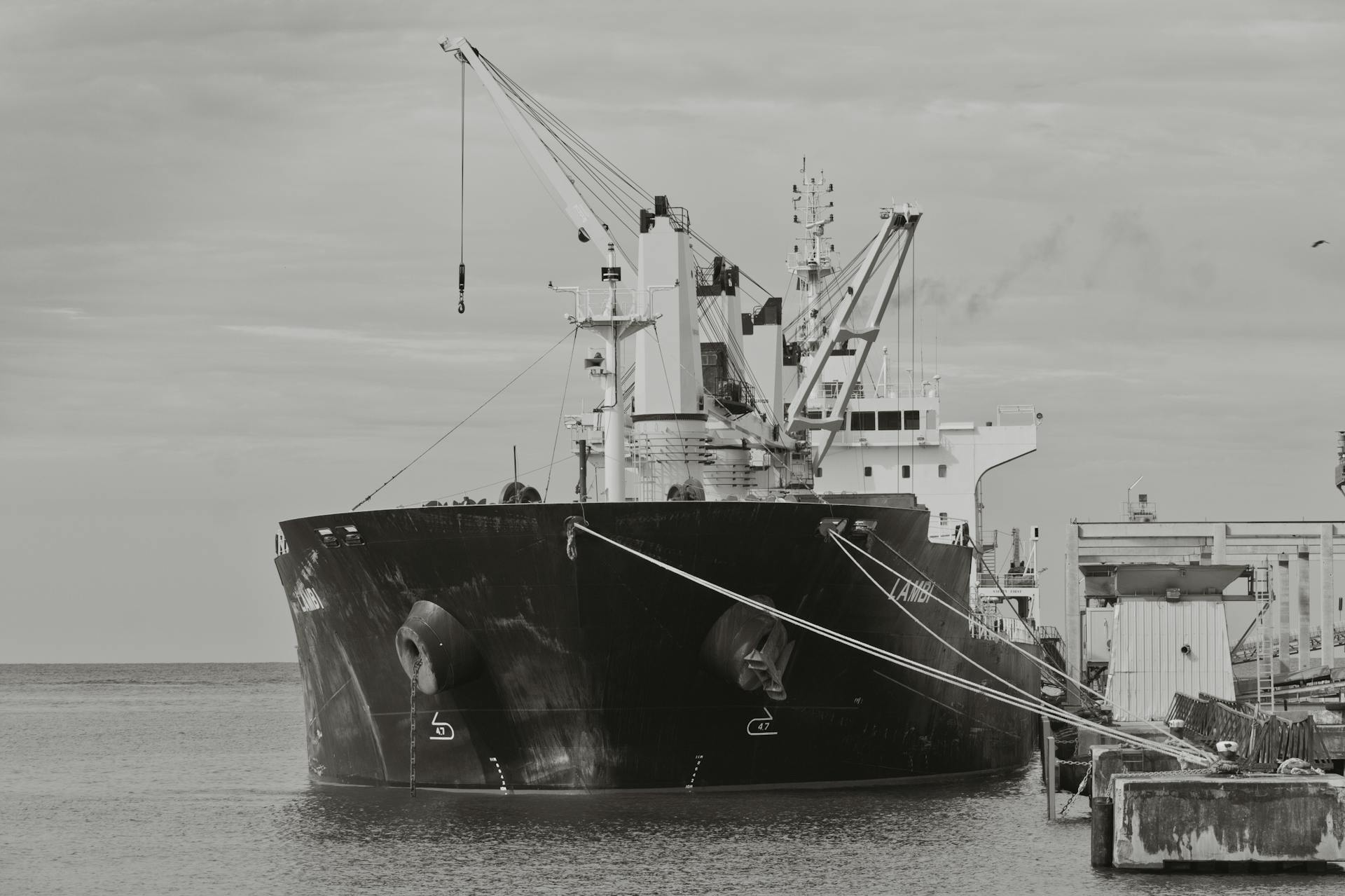 Docked Ship in Barbados