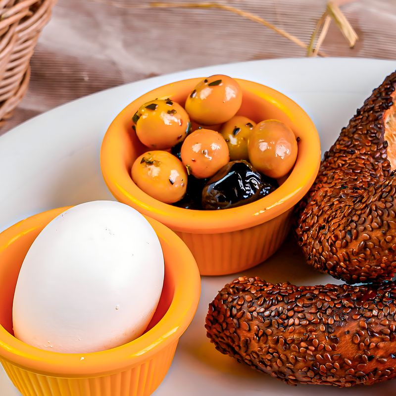 Tunisian Fricassé Buns with Tuna, Harissa, Olives and Egg