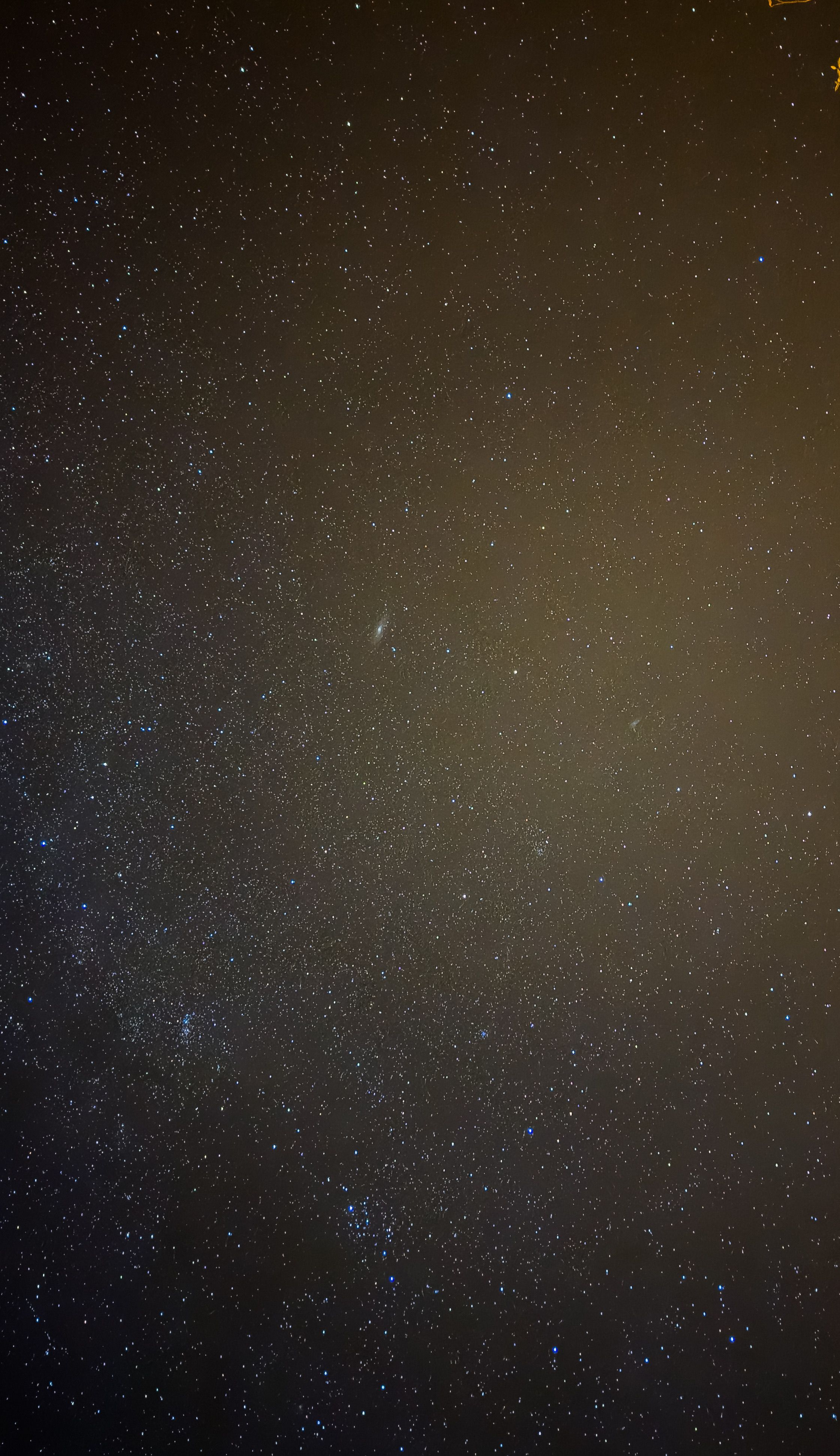 Fotomural Una vista fascinante de un cielo nocturno estrellado con innumerables estrellas y una galaxia visible.