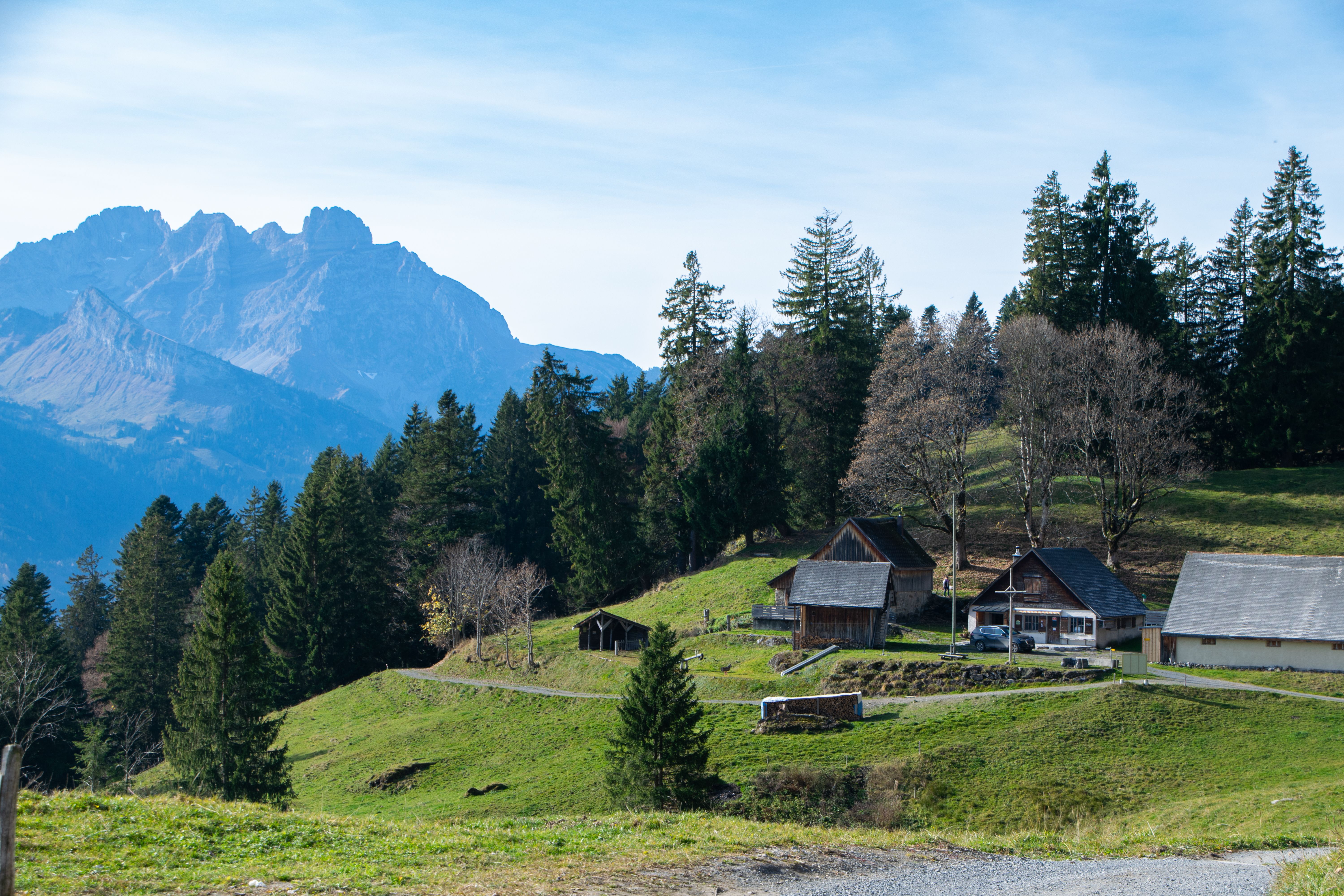 Landscape of a Mountain Village · Free Stock Photo