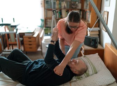 Recliner bed home setting