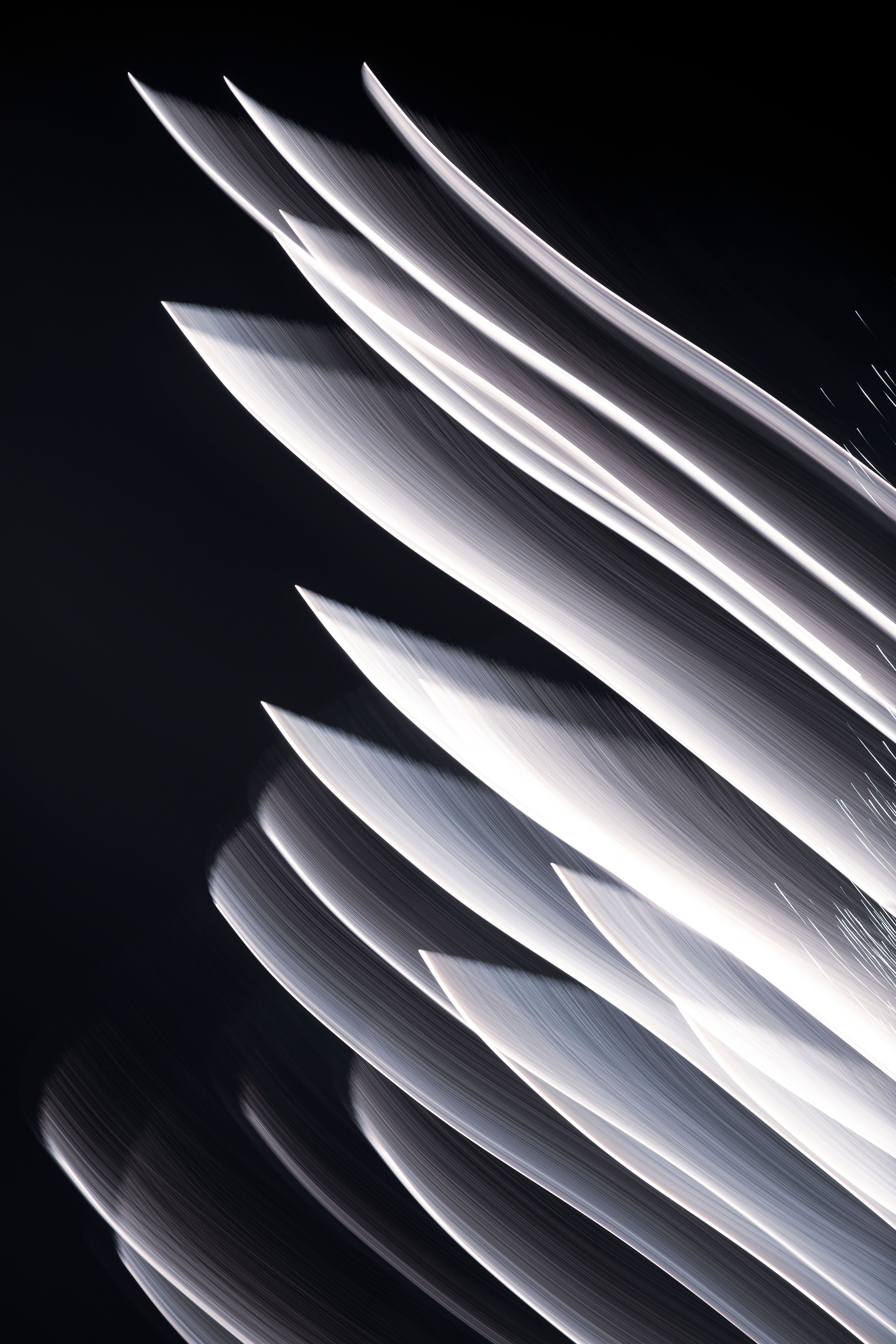 Captivating abstract image of light trails with a flowing, dynamic motion.
