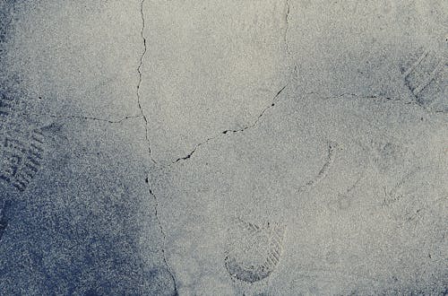 Free Footprints on Cement Stock Photo
