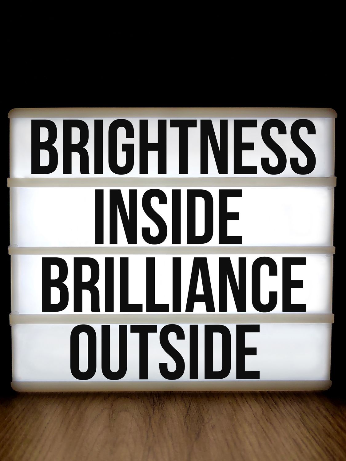 Inspirational Lightbox Message with Brilliance · Free Stock Photo