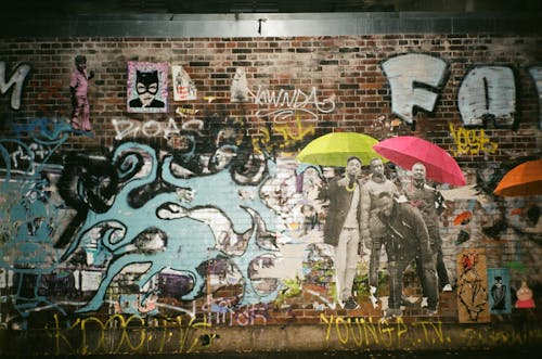 Kostenlos Graffiti An Der Wand Stock-Foto