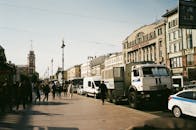 People Walking on Sidewalk